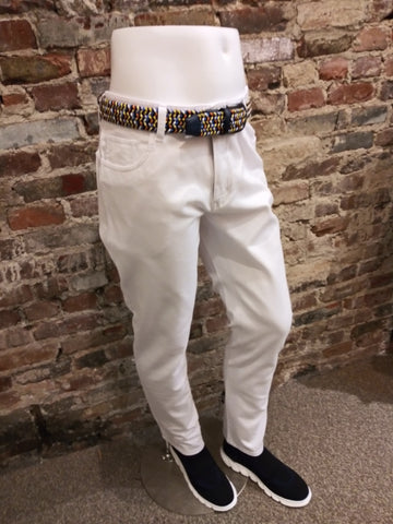 ENZO WHITE COTTON PANT