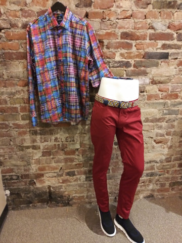 ENZO TOMATO COTTON PANT