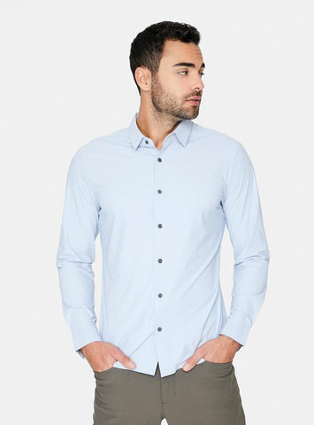 "YOUNG AMERICANS" 4 WAY STRETCH SHIRT LT. BLUE